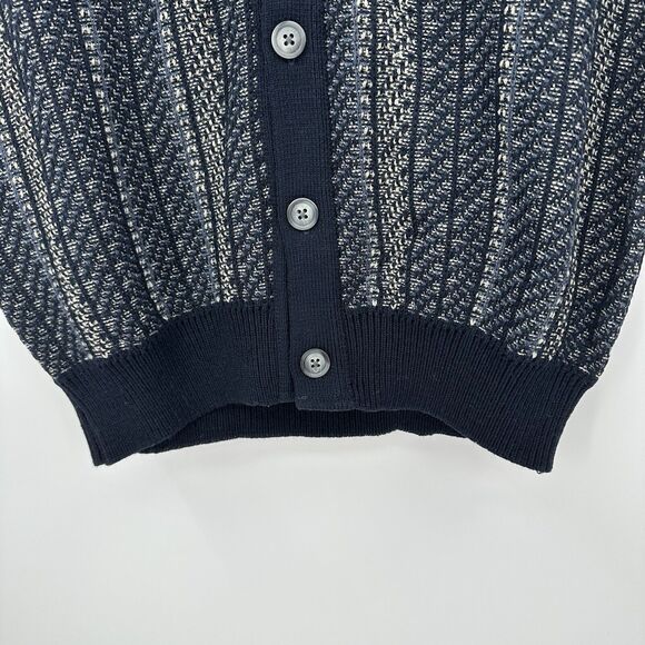 Robert Stock Mens Knit Sweater Vest L Preppy Retro Grandpacore Eclectic Grandpa - Picture 3 of 10